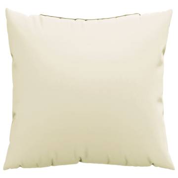 Cream Sofa Cushions 4 pcs - 60x60 cm Durable Fabric