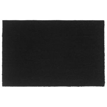 Durable Black Coir Door Mat 65x100 cm - Hipo Market