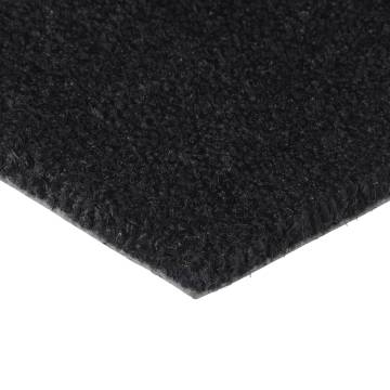 Durable Black Coir Door Mat 65x100 cm - Hipo Market