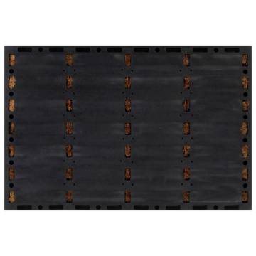 Durable 40x60 cm Rubber & Coir Door Mat | HipoMarket UK