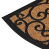 Durable Half Round Door Mat 45x75 cm - Rubber & Coir