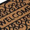 Durable Half Round Door Mat 45x75 cm - Rubber & Coir