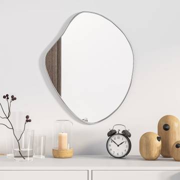 Wall Mirror Silver 50x40 cm - Minimalistic Home Decor