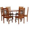 7-Piece Dining Table Set in Solid Acacia Wood | HipoMarket