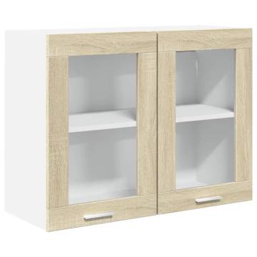 4 Piece Kitchen Cabinet Set in Sonoma Oak - Modern Storage Solution