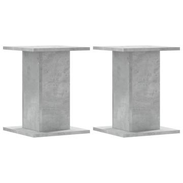 Concrete Grey Plant Stands - 2 pcs | Durable & Stylish