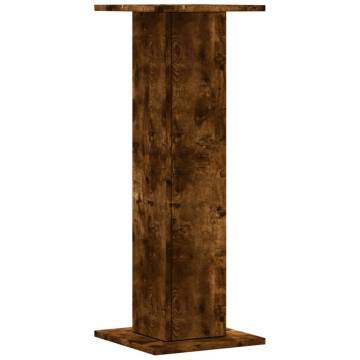 Smoked Oak Plant Stands (2 pcs) - Stylish & Durable Design