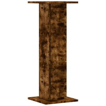 Smoked Oak Plant Stands (2 pcs) - Stylish & Durable Design