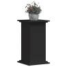 Black Plant Stand 33x33x60 cm | Durable Engineered Wood