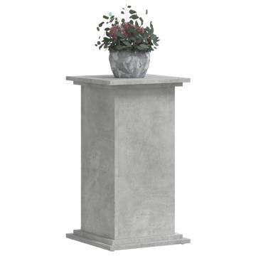 Concrete Grey Plant Stand - Modern & Durable 33x33x60 cm