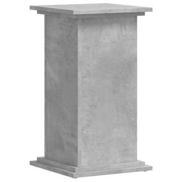 Concrete Grey Plant Stand - Modern & Durable 33x33x60 cm