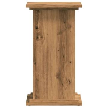 Artisian Oak Plant Stand - Durable & Stylish 33x33x60 cm