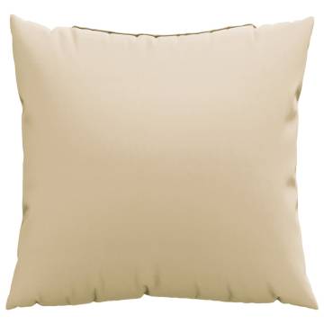 Beige Sofa Cushions 4 pcs | 40x40 cm | Durable Fabric