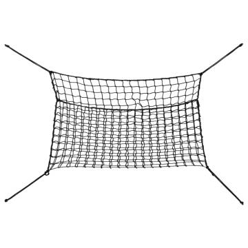 Hay Nets 2 pcs Rectangular Black 150x90 cm PP for Horses