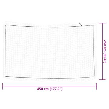 Durable Trailer Net with Elastic Rope - 4.5x2.5m White