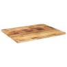 Table Top 110x80 cm Rectangular Solid Wood Rough Mango