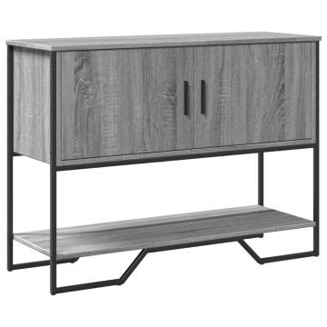 Console Table Grey Sonoma | 100x35x74.5 cm Engineered Wood