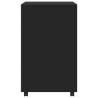 Rolling Cabinet Black 60x48x81 cm - Stylish & Functional Storage