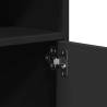 Rolling Cabinet Black 60x48x81 cm - Stylish & Functional Storage