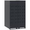 Wheelie Bin Storage for 4 Bins - Anthracite Steel | Hipo Market