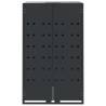 Wheelie Bin Storage for 4 Bins - Anthracite Steel | Hipo Market