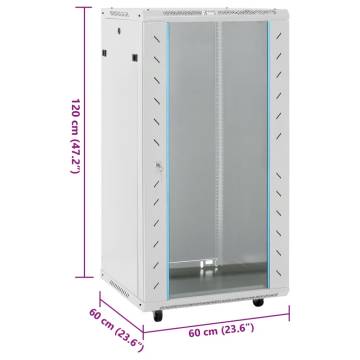 22U Network Cabinet 19 IP20 Grey 60x60x120 cm - Durable & Secure