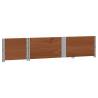 Pallet Collars 2 pcs Brown 150x50 cm Solid Wood Pine - HipoMarket