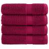  Premium Shower Towels SOLUND 4pcs Bordeaux 70x140cm 600gsm Colour bordeaux Size 70 x 140 cm Quantity in Package 4 