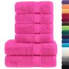 6 Piece Premium Towel Set SOLUND Pink - 600gsm Softness