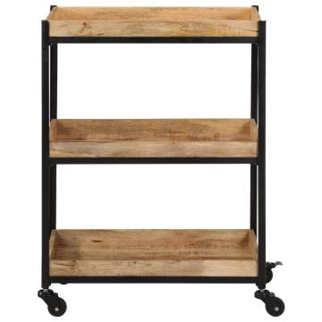 Vintage Kitchen Trolley - Solid Mango Wood Storage | HipoMarket