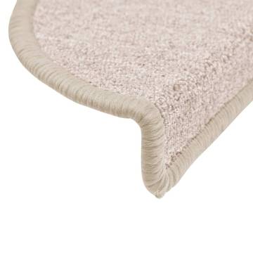 Stair Mats 10 pcs 56x17x3 cm in Taupe - Non-Slip & Washable