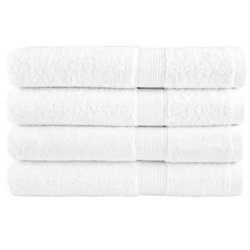 Premium SOLUND Towels 4pcs White 100x200cm - 600gsm