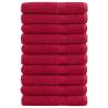  Premium Sauna Towels SOLUND 10 pcs Red 80x200 cm 600 gsm Colour red Size 80 x 200 cm Quantity in Package 10 