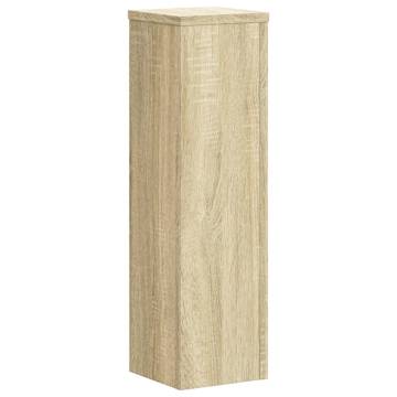 Plant Stand 2pcs Sonoma Oak - Durable Engineered Wood | Hipo Market