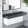  Wash Basin 120x46x11 cm Mineral CastMarble Cast Anthracite Colour anthracite Size 120 x 46 x 11 cm 