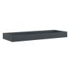 Wash Basin 120x46x11 cm Mineral Cast Anthracite | HipoMarket