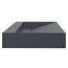 Wash Basin 120x46x11 cm Mineral Cast Anthracite | HipoMarket