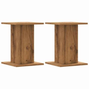 Artisian Oak Plant Stands - 2 pcs, 30x30x40 cm | HipoMarket