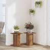 Artisian Oak Plant Stands - 2 pcs, 30x30x40 cm | HipoMarket