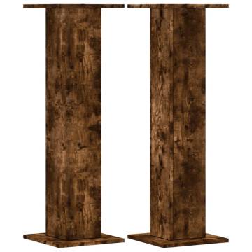 Plant Stands 2 pcs Smoked Oak - Stylish & Durable | Hipo Market