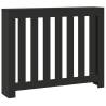 Stylish Black Radiator Cover - 104x20x82 cm Engineered Wood