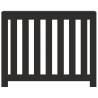 Stylish Black Radiator Cover - 104x20x82 cm Engineered Wood