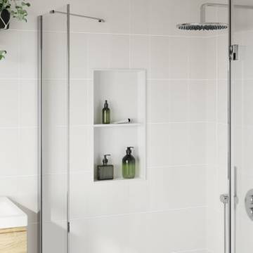 Shower Niche Matt White 32x62x9 cm Stainless Steel | HipoMarket