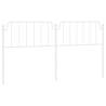 Stylish White Metal Headboard - 200 cm | HipoMarket UK