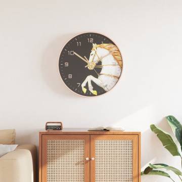 Elegant Gold and White Wall Clock Ø29.5 cm | Hipomarket