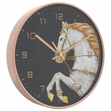 Elegant Gold and White Wall Clock Ø29.5 cm | Hipomarket