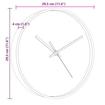 Elegant Gold and White Wall Clock Ø29.5 cm | Hipomarket