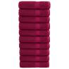  Premium Hand Towels SOLUND 10pcs Bordeaux 50x100cm 600gsm Colour bordeaux Size 50 x 100 cm Quantity in Package 10 