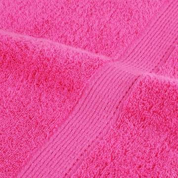 Premium SOLUND Pink Towels - Set of 4 (100x200 cm) | HipoMarket