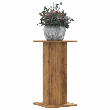 Plant Stands 2 pcs Artisian Oak | Durable Engineered Wood